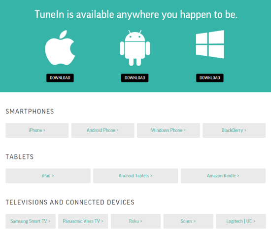 Tunein Radio Premium скачать - картинка 3